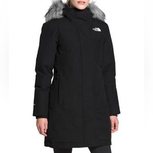 North Face Arctic Waterproof 550-Fill-
Power Down Parka with
Faux Fur Tr…